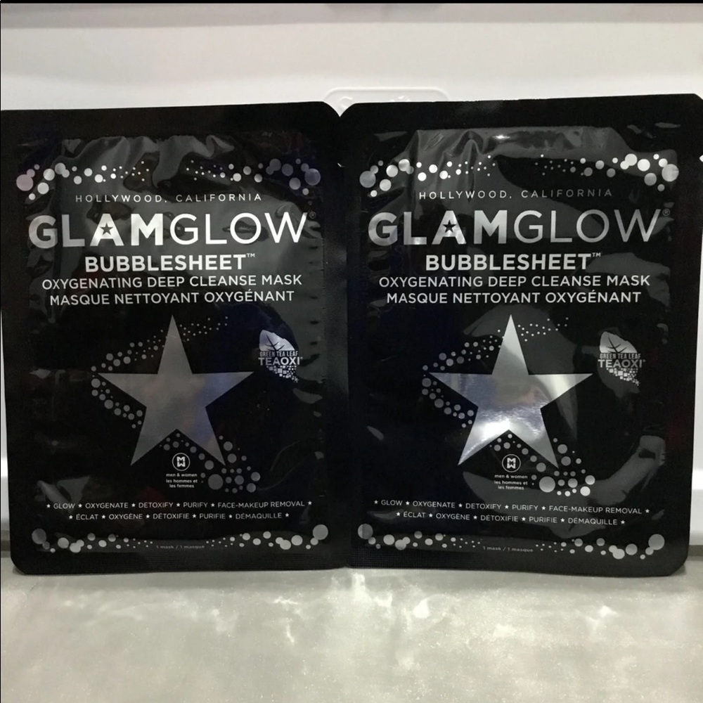2 Glamglow Bubblesheet Masks